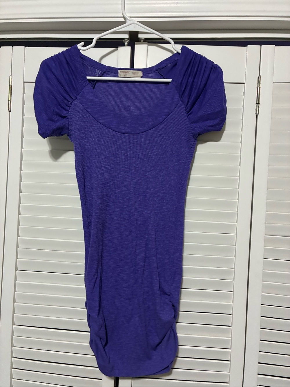 No Boundaries Purple Short Sleeve dress